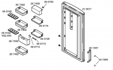 00215577 - PORTE COMPLETE REFRIGERATEUR