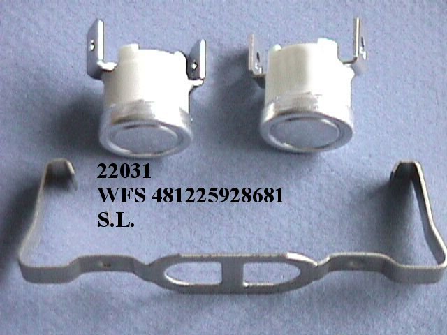 Kit Thermostat & Résistance Pour Sèche-Linge Whirlpool - Réf. 481225928681, Pièce Neuve