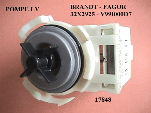 17848 - Pompe de vidange l.v. fagor - brandt