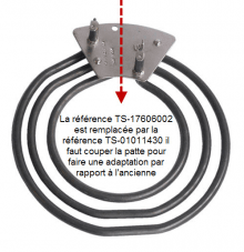TS-01011430 - Resistance 1200 w rempl ref ts-17606002