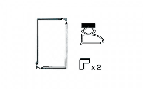 00122045 - KIT 2 JOINTS A SEMELLE L 1300 X 700 MM