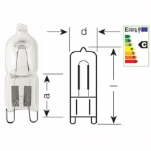 66733 - LAMPES G9 DICHROIQUES HALOPAR