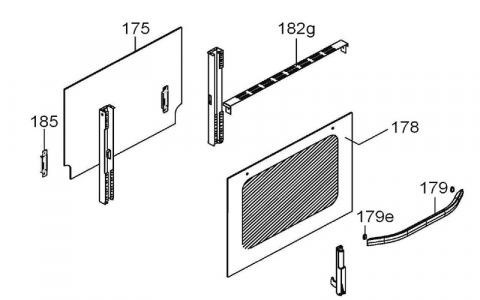 42808956 - VITRE DE PORTE EXTERIEURE REP 178