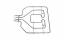 H717008 - RESISTANCE VOUTE 2800W-230V BSH 00471375