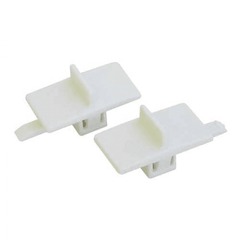 Z00SP022600B - Fermoir blanc (lot de 2 pieces)