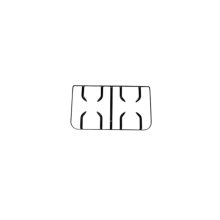 C00113161 - GRILLE 2 FEUX NOIRE 96N