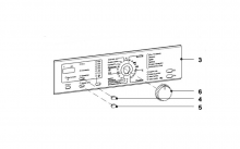 9906700 - TABLEAU DE BORD COMMANDE BLANC REP3