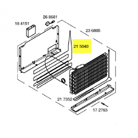 00215040 - RESISTANCE DE DEGIVRAGE EVAPO