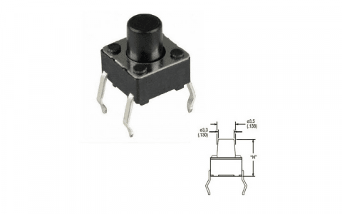 778861 - BOUTON POUSSOIR MICRO HAUT DU BOUTON 3.5