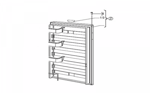 385128309 - PORTE DE REFRIGERATEUR REPERE 2