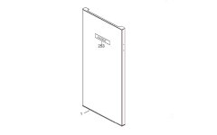 AS0023639 - PORTE REFRIGERATEUR + JOINT MAGNETIQUE