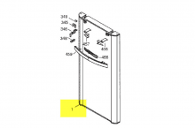 41X0637 - Porte refrigerateur avec joint mag