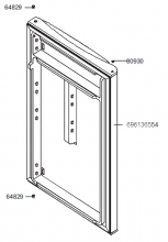 696136554 - PORTE REFRIGERATEUR + JOINT MAGNETIQUE