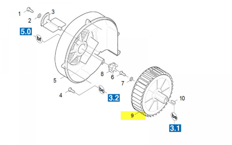 56000620 - TURBINE DU VENTILATEUR