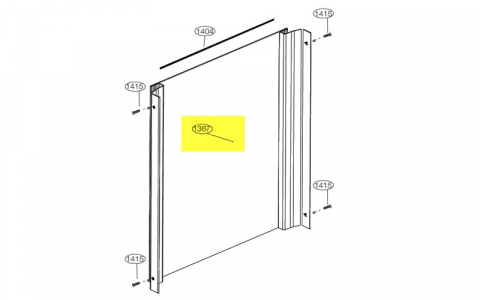 4389450100 - GLACE DE PORTE CONGELATEUR