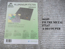 06109 - FILTRE METAL UNIVERSEL DECOUPER 570X470