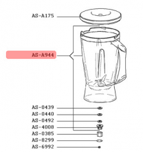 AS-A944 - BOL BLENDER+COUTEAU