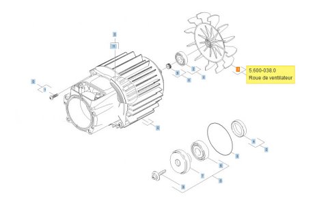 56000380 - HELICE DE VENTILATEUR