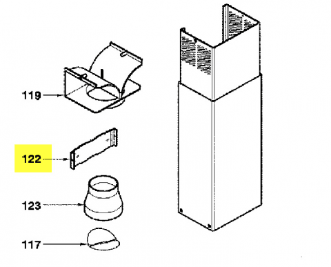74X1139 - Support de carter de cheminee