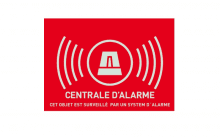 1993210 - AUTOCOLLANT  CENTRALE D ALARME  FR