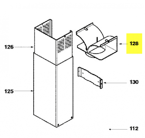 74X6999 - DEFLECTEUR HOTTE RECYCLAGE