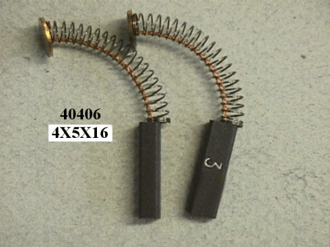 40406 - Charbon moteur 5 x 4 x 19 m/m kit de 2