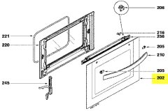 74X8009 - VITRE EXTERIEURE DE PORTE