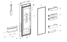 DA91-02921A - PORTE REFRIGERATEUR COMPLETE REP4