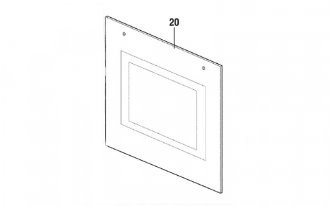 3370771028 - VITRE EXTERIEURE DE PORTE FOUR