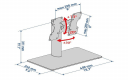 480808 - PIED TV POUR 14 A 32