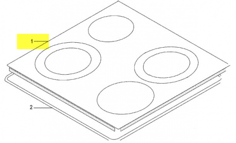 C00279883 - DESSUS VERRE VITRO-CERAM