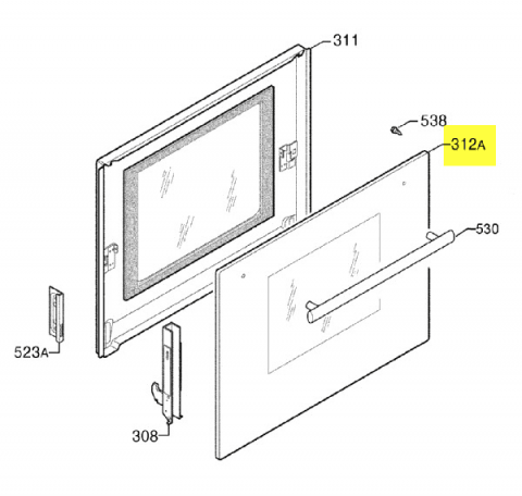 357859248 - Vitre de porte exterieure