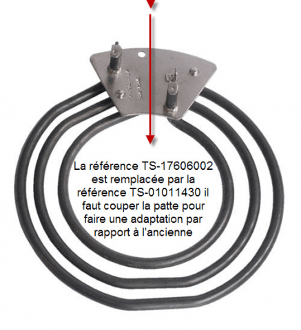 TS-17606002 - RESISTANCE REMPLACEE PAR TS-01011430
