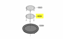 5026W1A051C - GRILLE DE FOUR PLATEAU AVEC EMBOUTS