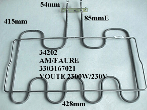 34202 - Resistance de voute gril 2300 w 230 v