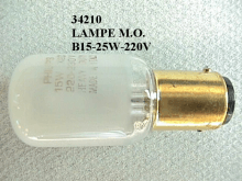 34210 - Ampoule micro ondes b15 25 w 230 v