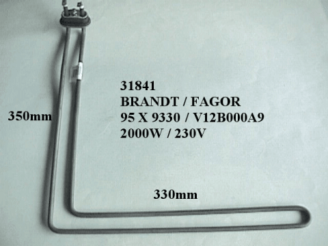 31841 - Thermoplongeur 2000 w 230 v brandt