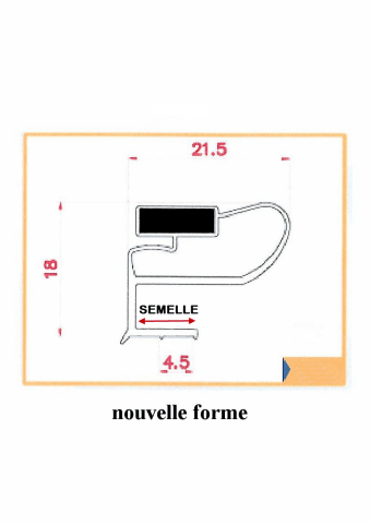 1440 - KIT 2 JOINTS A SEMELLE L 200 X 100 M/M