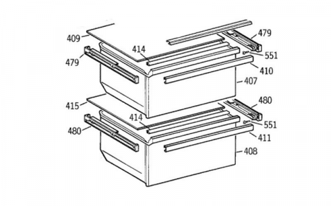 WR72X10007 - SUPPORT CLAYETTE COTE DROIT REP480