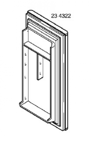 00234322 - PORTE + JOINT MAGNETIQUE REFRIGERATEUR