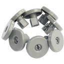 DWB902ZN - KIT ROUES PANIER INFERIEUR 8 PIECES