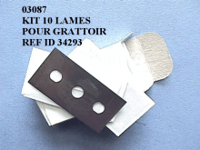 03087 - Lames pour grattoir vitroceramique
