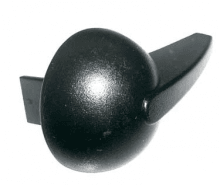 MS-0908516 - Bouton de commande noir