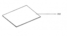 899661926540 - Vitre intermediaire 380 x 448 rep 312