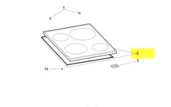 C00276951 - DESSUS VERRE VITRO-CERAM PLAN DE TRAVAIL