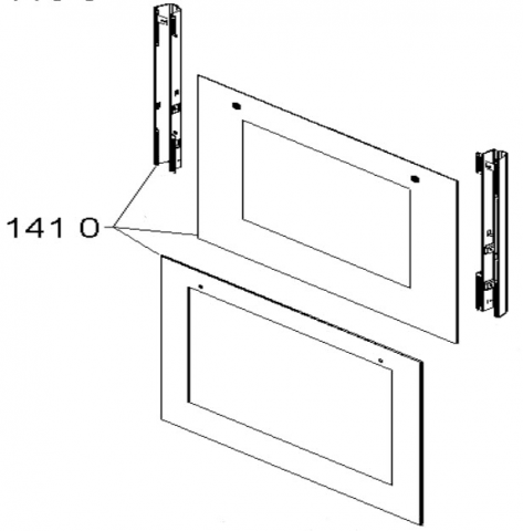 480121100502 - Vitre exterieure complete