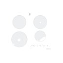 5551128043 - VERRE CERAMIQUE POUR PLAQUE INDUCTION 520X590MM