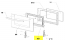 49010645 - CONTRE PORTE AVEC VITRE INTER REP 531