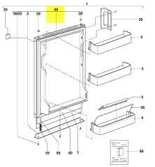 293682612 - PORTE REFRIGERATEUR COMPLETE SERVICE