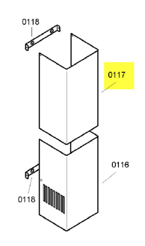 00360533 - CHEMINEE PARTIE SUPERIEUR REP 117